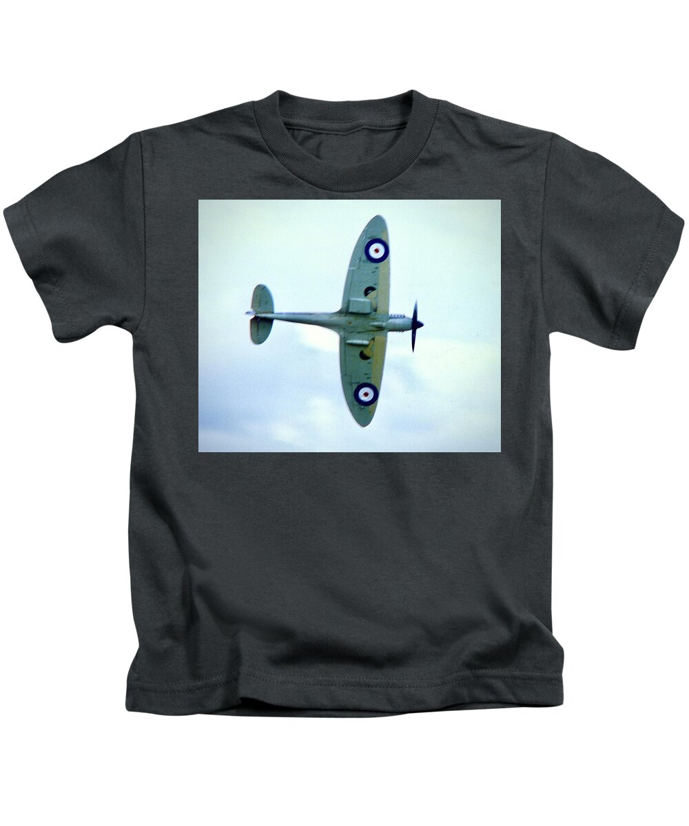 Spitfire Kids T-Shirt featuring the photograph Spitfire EB-Z by Gordon James