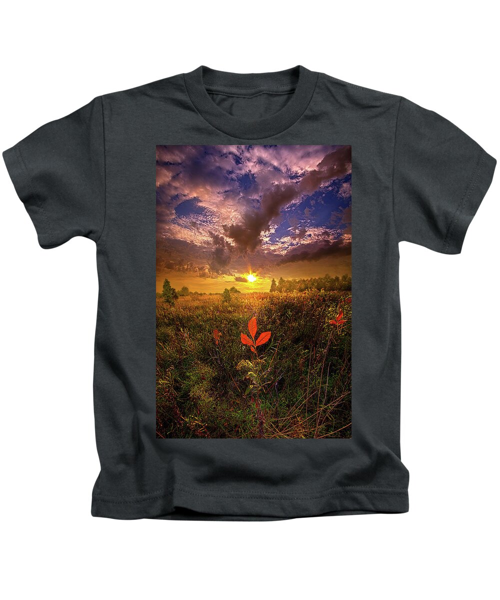 Rural Kids T-Shirt featuring the photograph There Was Light #1 by Phil Koch