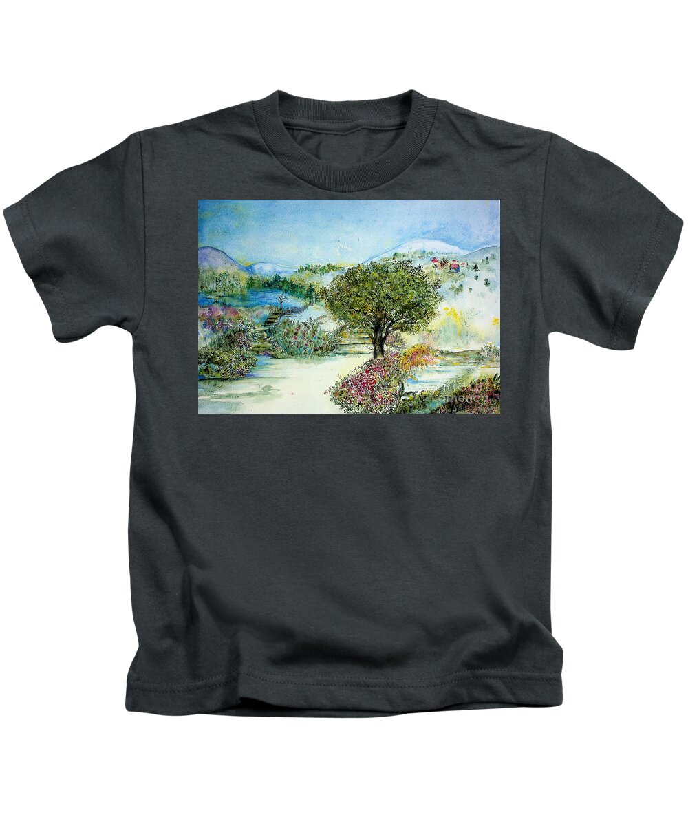 Tree Kids T-Shirt featuring the painting Tree of Life by Valerie Shaffer