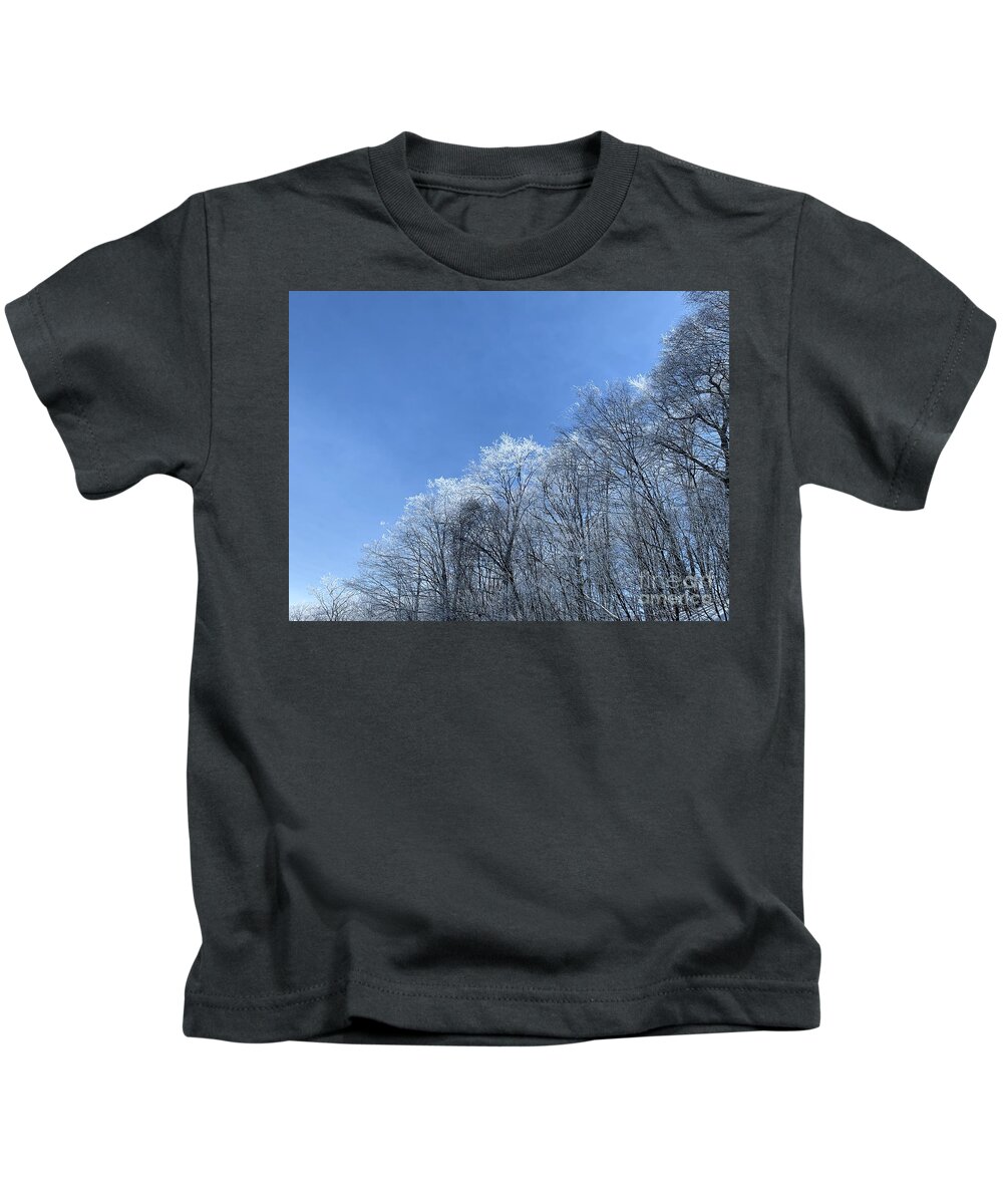  Kids T-Shirt featuring the photograph Winter wonderland #1 by Annamaria Frost