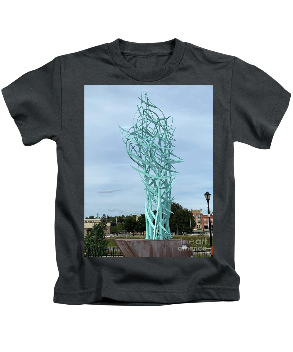 Walter Paul Bebirian: Volord Kingdom Art Collection Grand Gallery Kids T-Shirt featuring the digital art 10-22-2071c by Walter Paul Bebirian