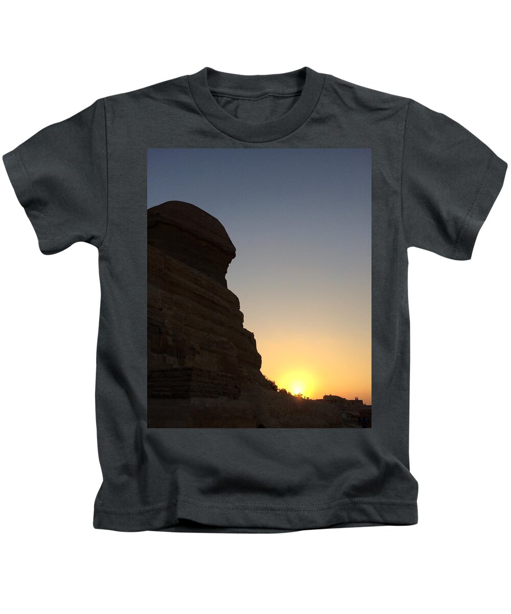 Giza Kids T-Shirt featuring the photograph Great Sphinx #13 by Trevor Grassi