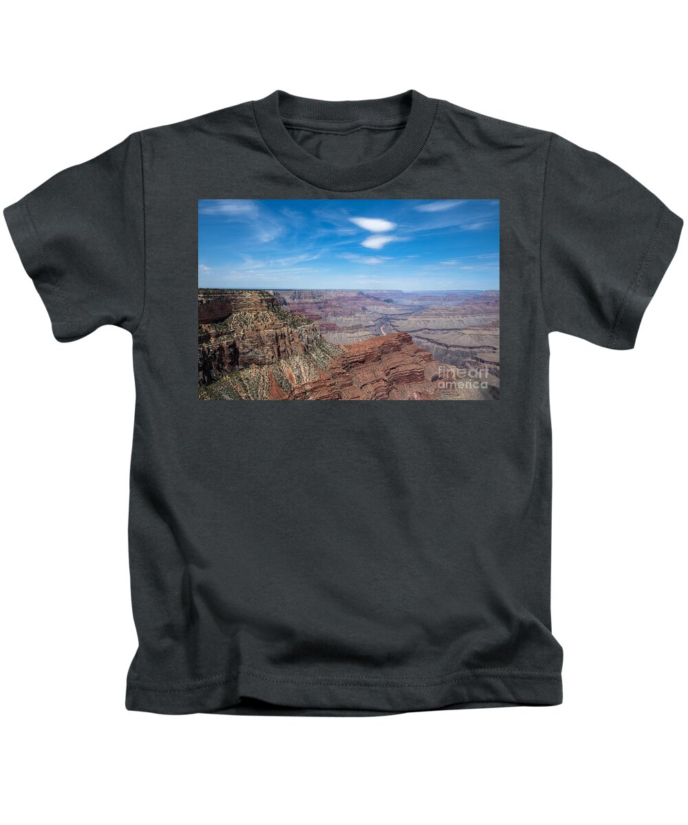 The Grand Canyon Kids T-Shirt featuring the digital art The Grand Canyon by Tammy Keyes