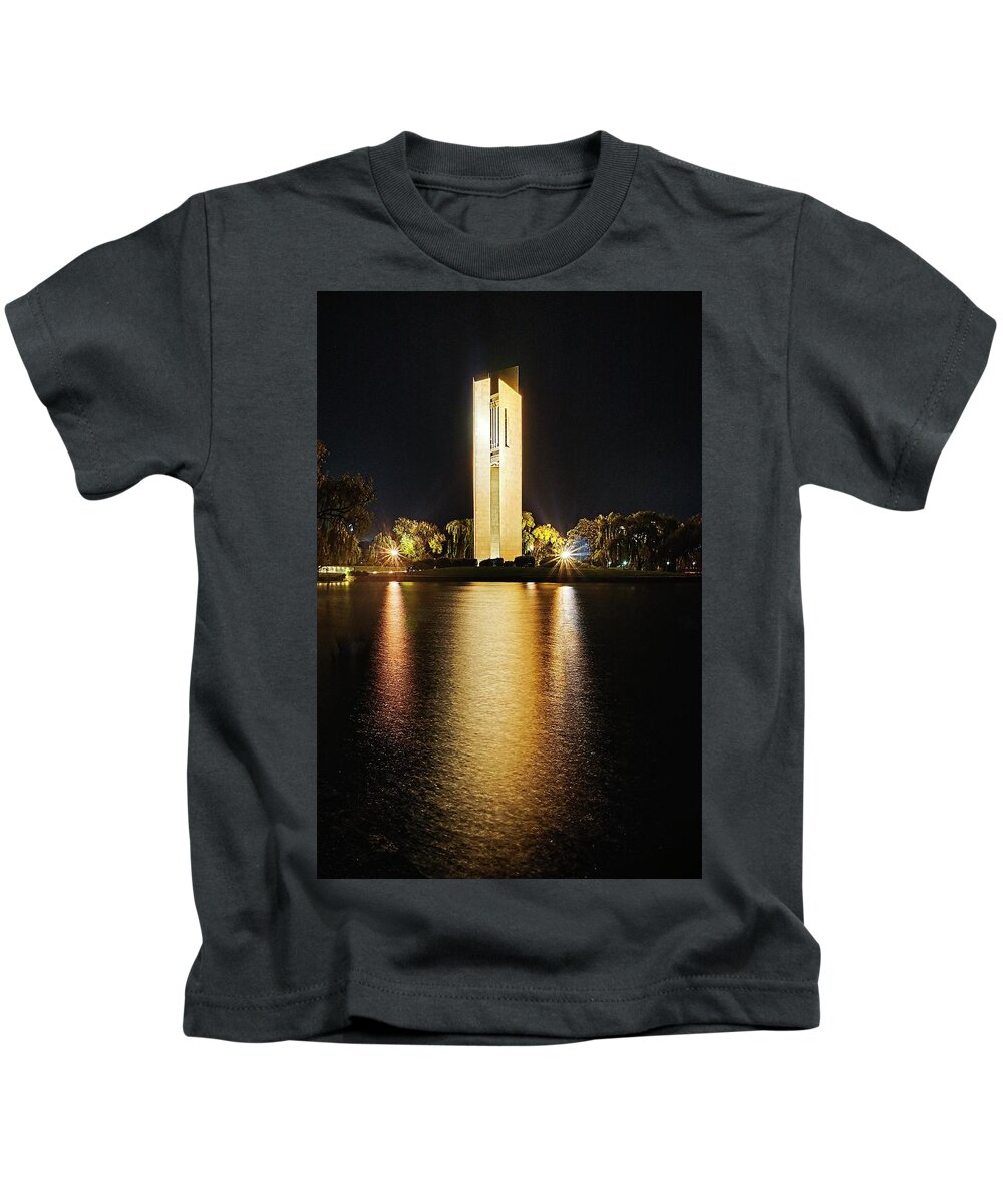 Canberra Kids T-Shirt featuring the photograph Carillon - Canberra - Australia by Steven Ralser