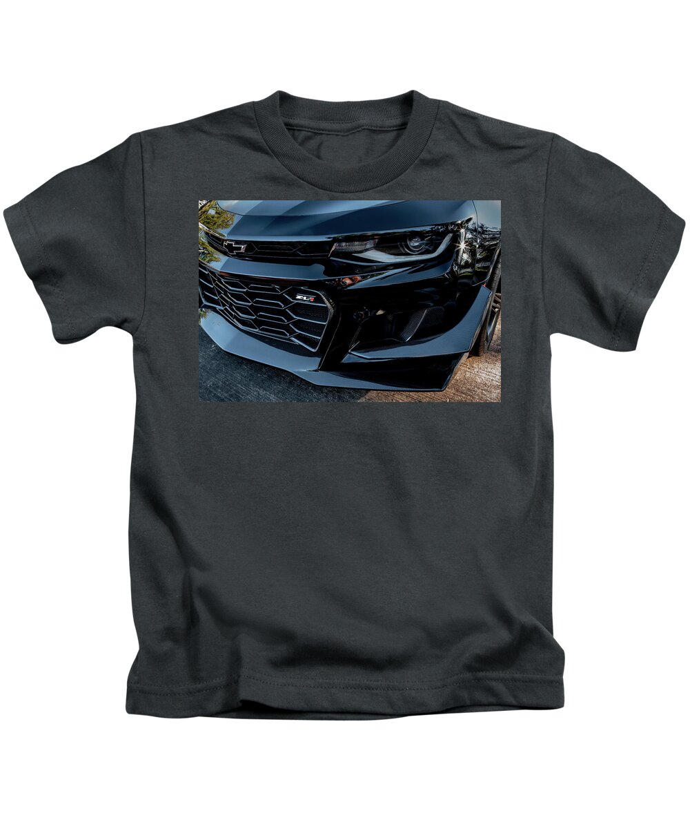 2019 Chevrolet Camaro Zl1 1le Kids T-Shirt featuring the photograph 2019 Chevrolet Camaro ZL1 1LE X128 by Rich Franco