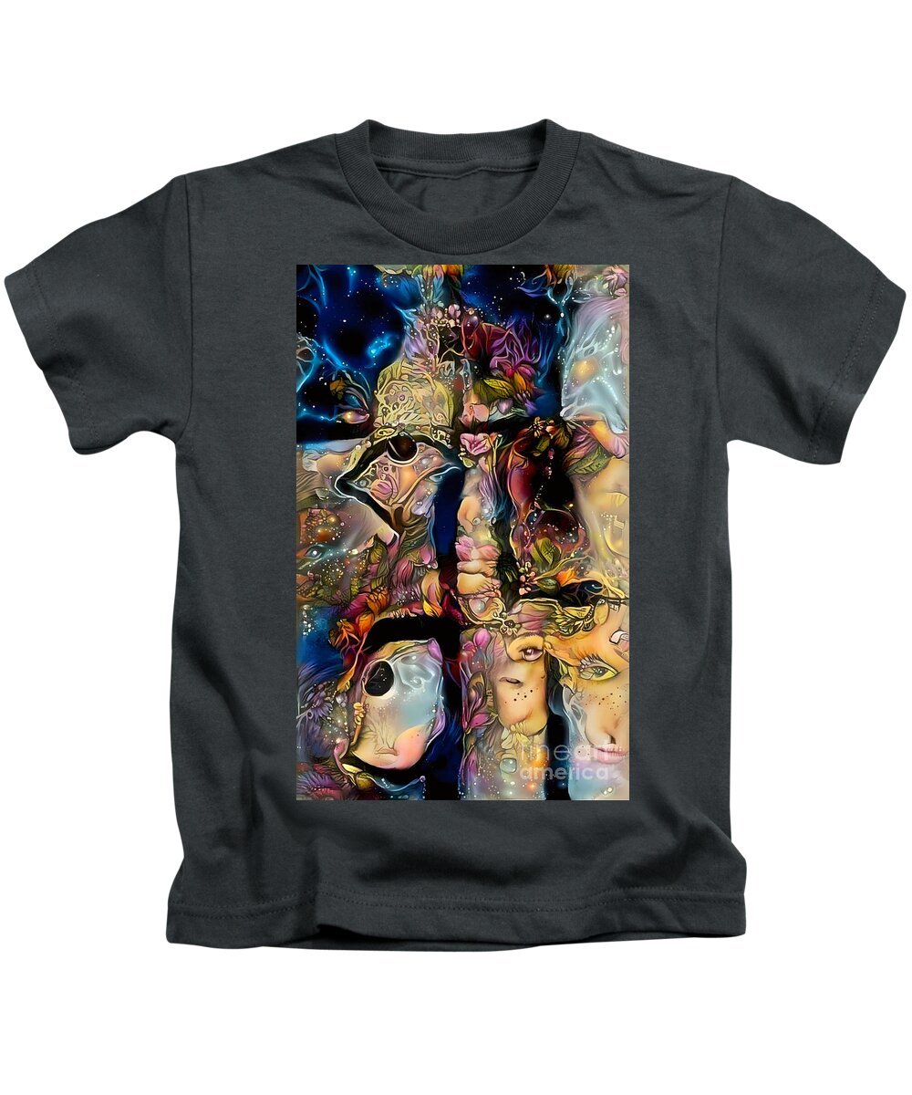 Contemporary Art Kids T-Shirt featuring the digital art 39 by Jeremiah Ray