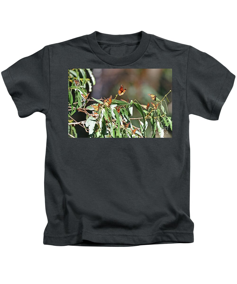 Monarch Kids T-Shirt featuring the photograph Monarch Butterfly #4 by Amazing Action Photo Video