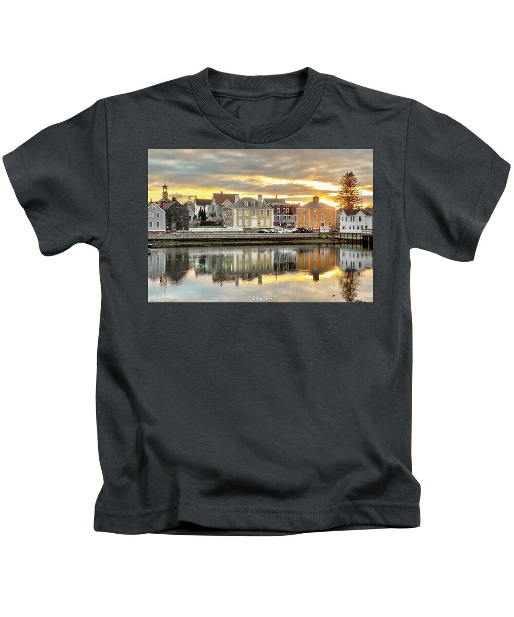  Kids T-Shirt featuring the photograph Portsmouth #41 by John Gisis
