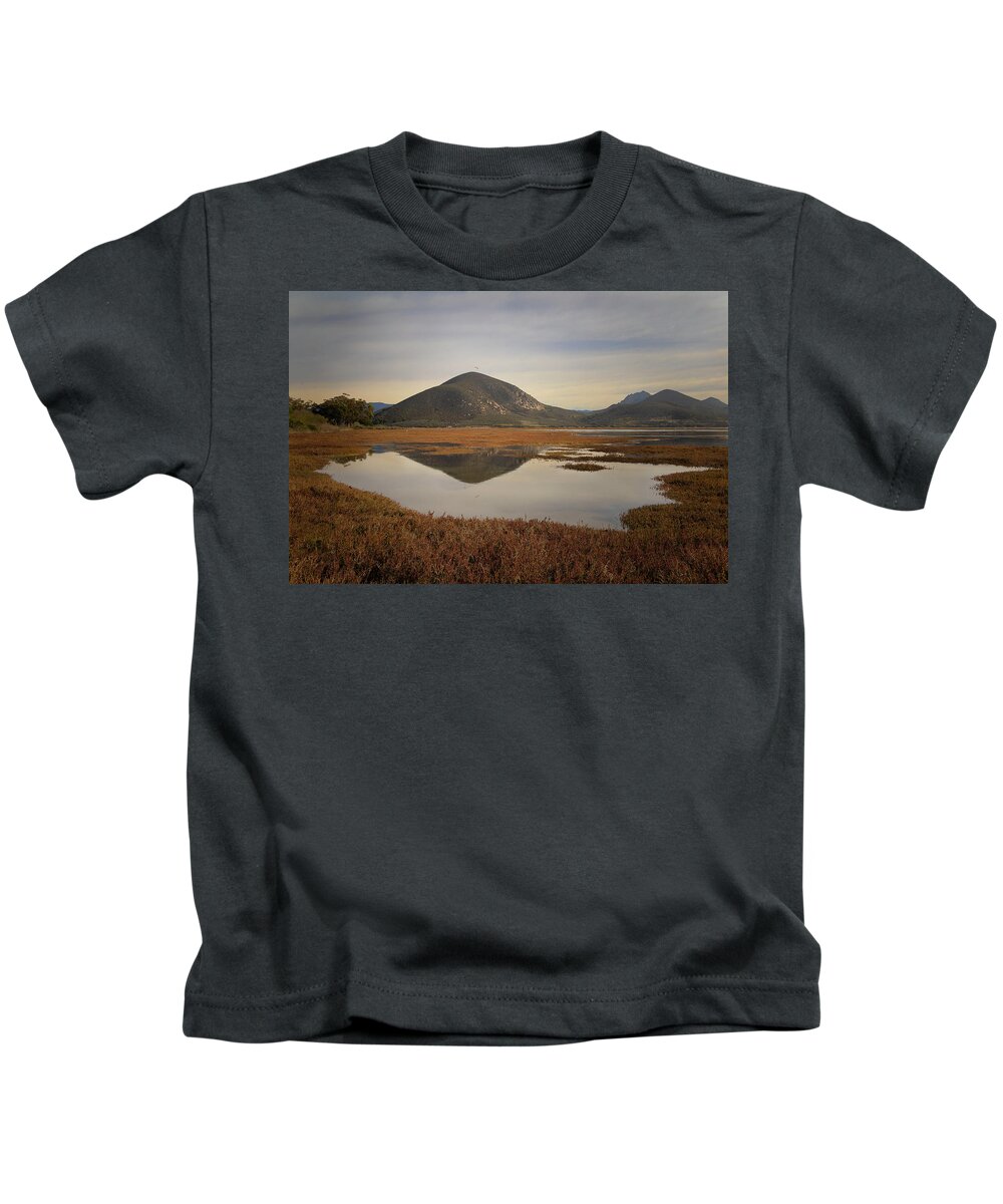  Kids T-Shirt featuring the photograph Morro Bay Estuary #5 by Lars Mikkelsen