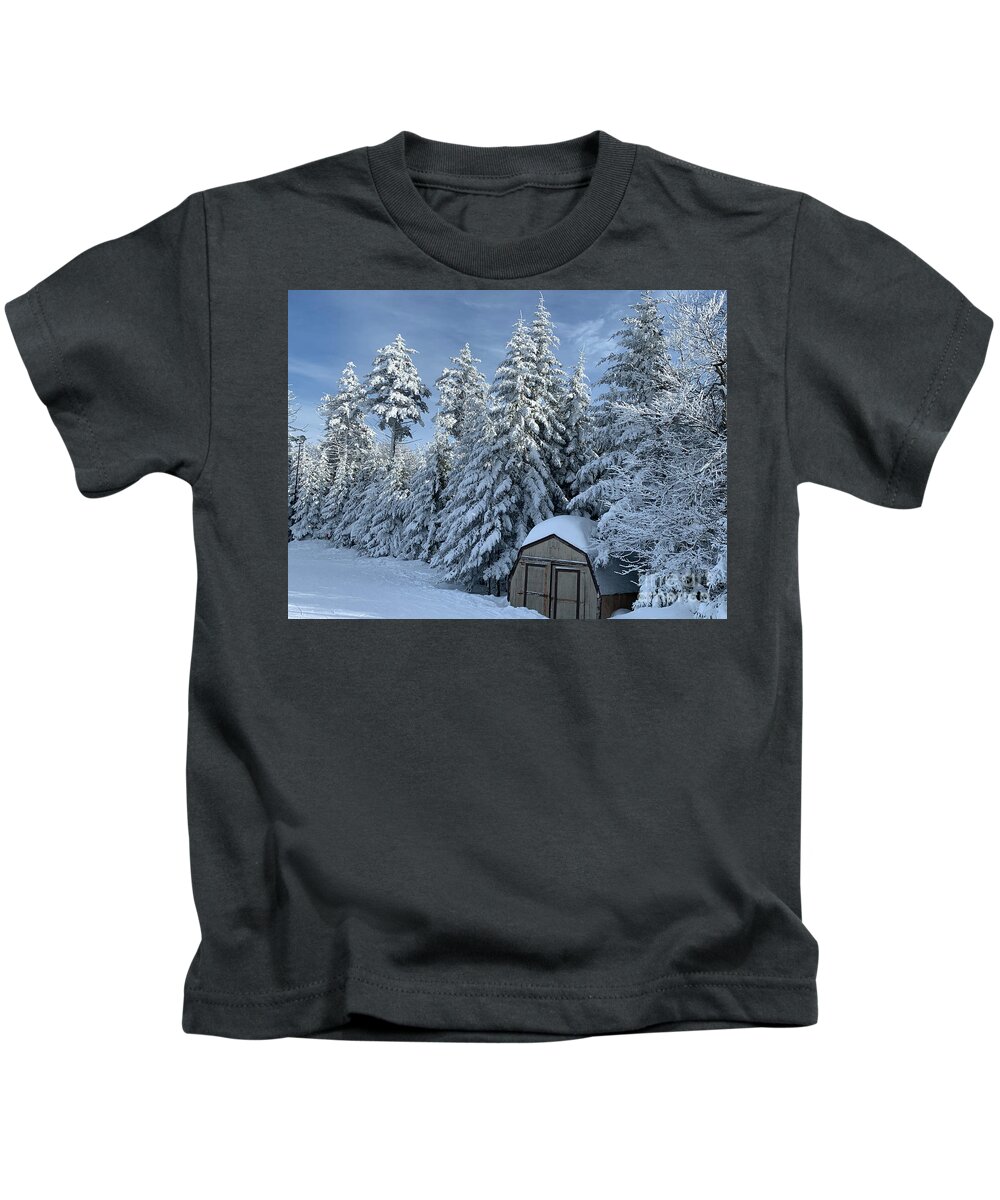  Kids T-Shirt featuring the photograph Winter Wonderland #6 by Annamaria Frost