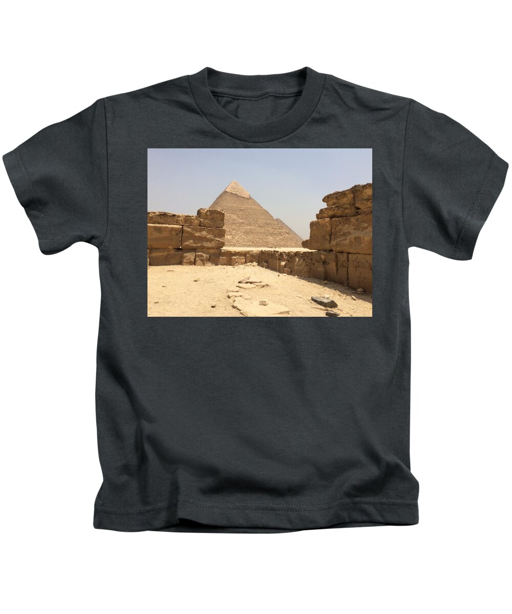 Giza Kids T-Shirt featuring the photograph Great Pyramids #8 by Trevor Grassi