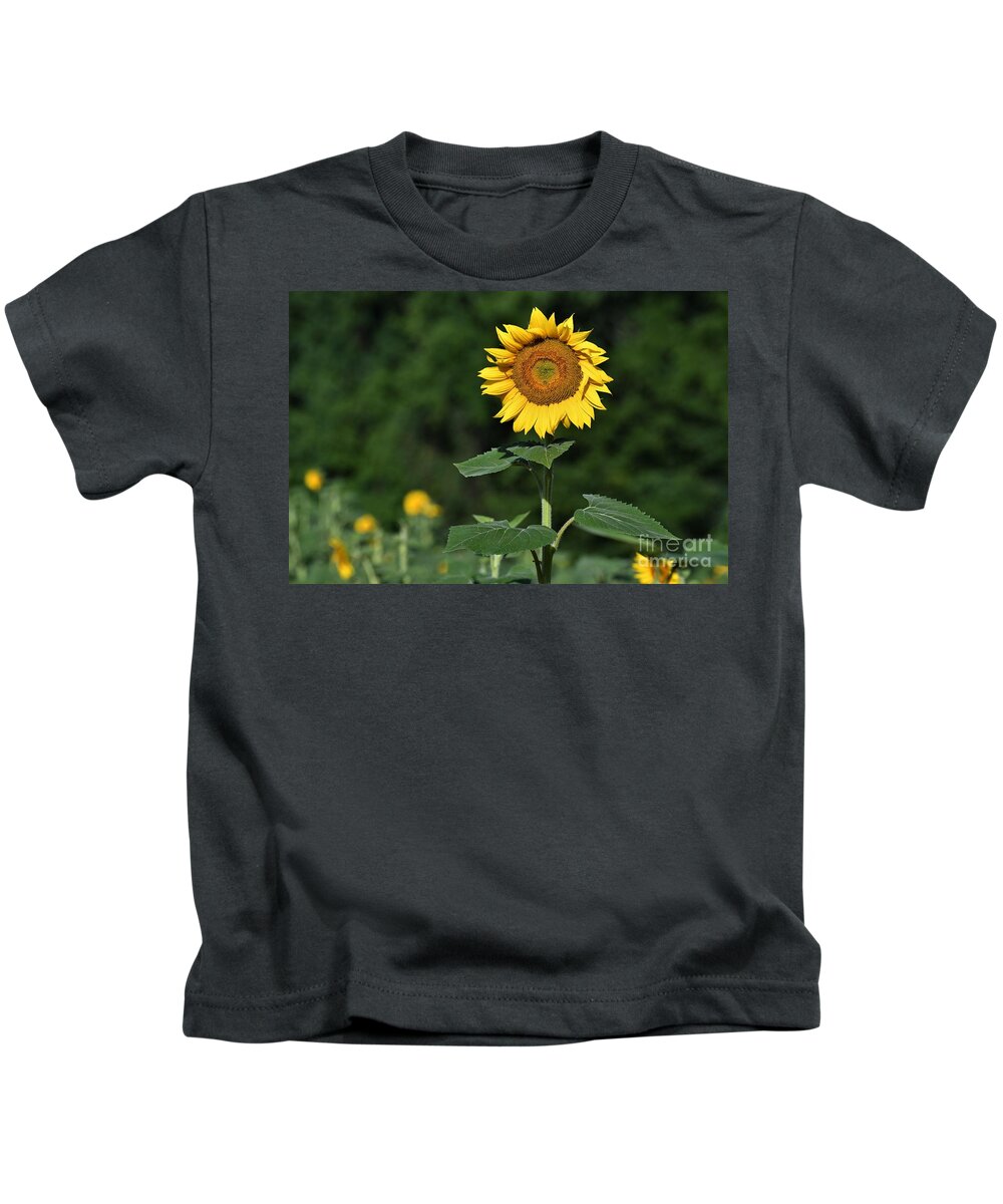 Sunflower Kids T-Shirt featuring the photograph A Sunflower Above The Rest by Julie Adair