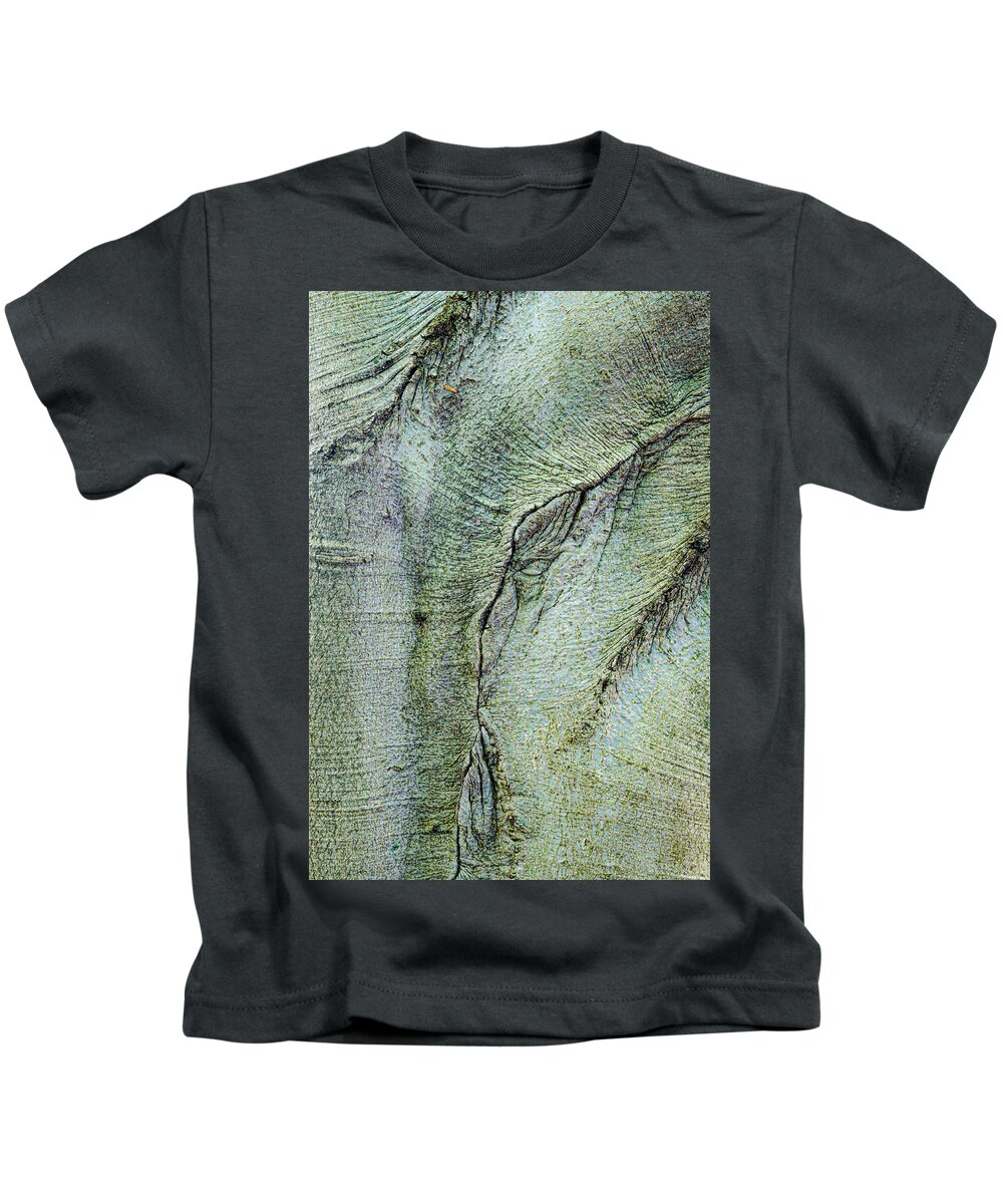 Tree Kids T-Shirt featuring the photograph Abstract In The Tree Bark by Gary Slawsky