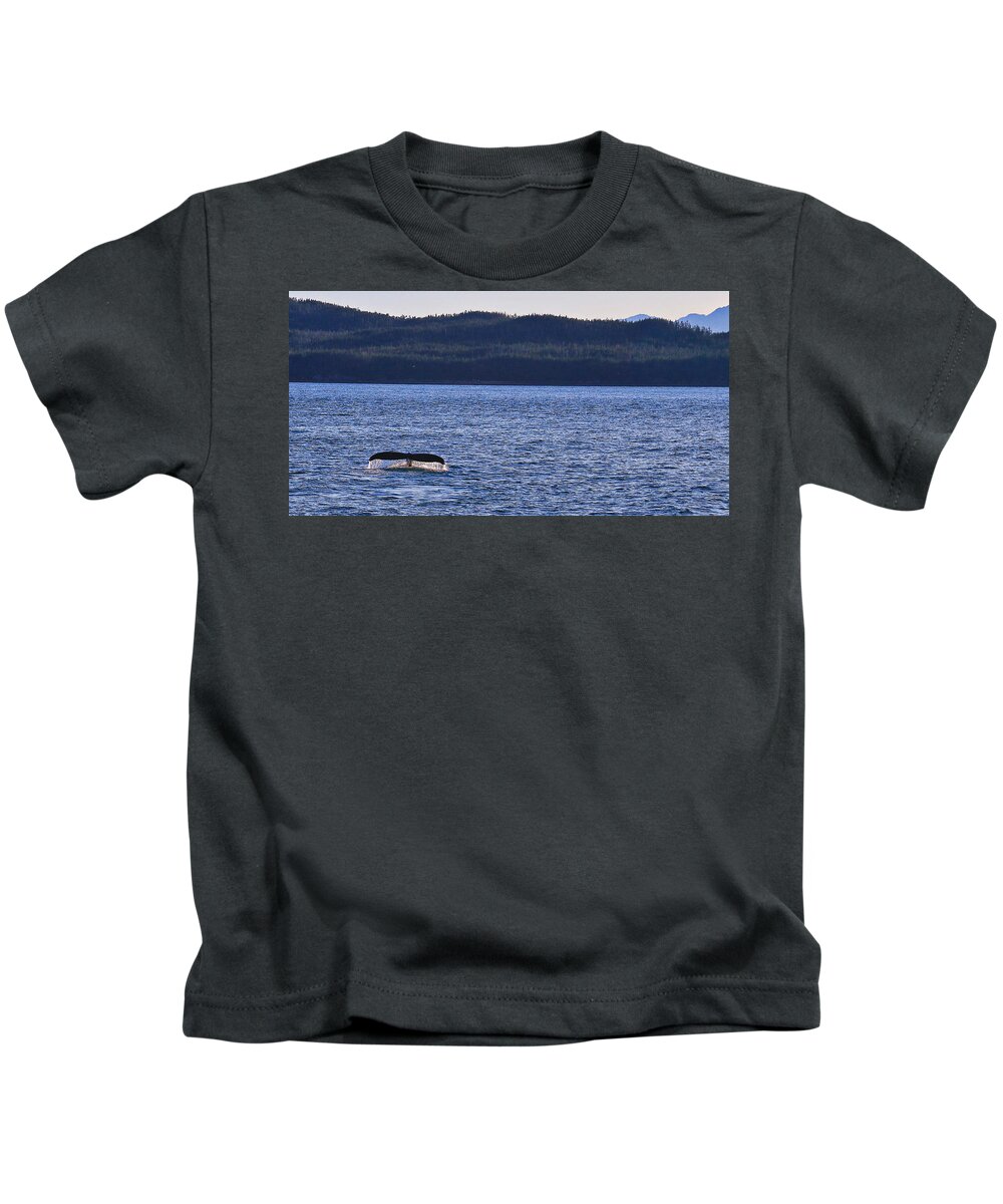 Whale Kids T-Shirt featuring the photograph Alaska 11 by Carol Jorgensen