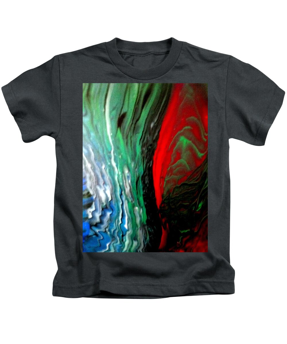 Space Kids T-Shirt featuring the painting Alien Home by Anna Adams