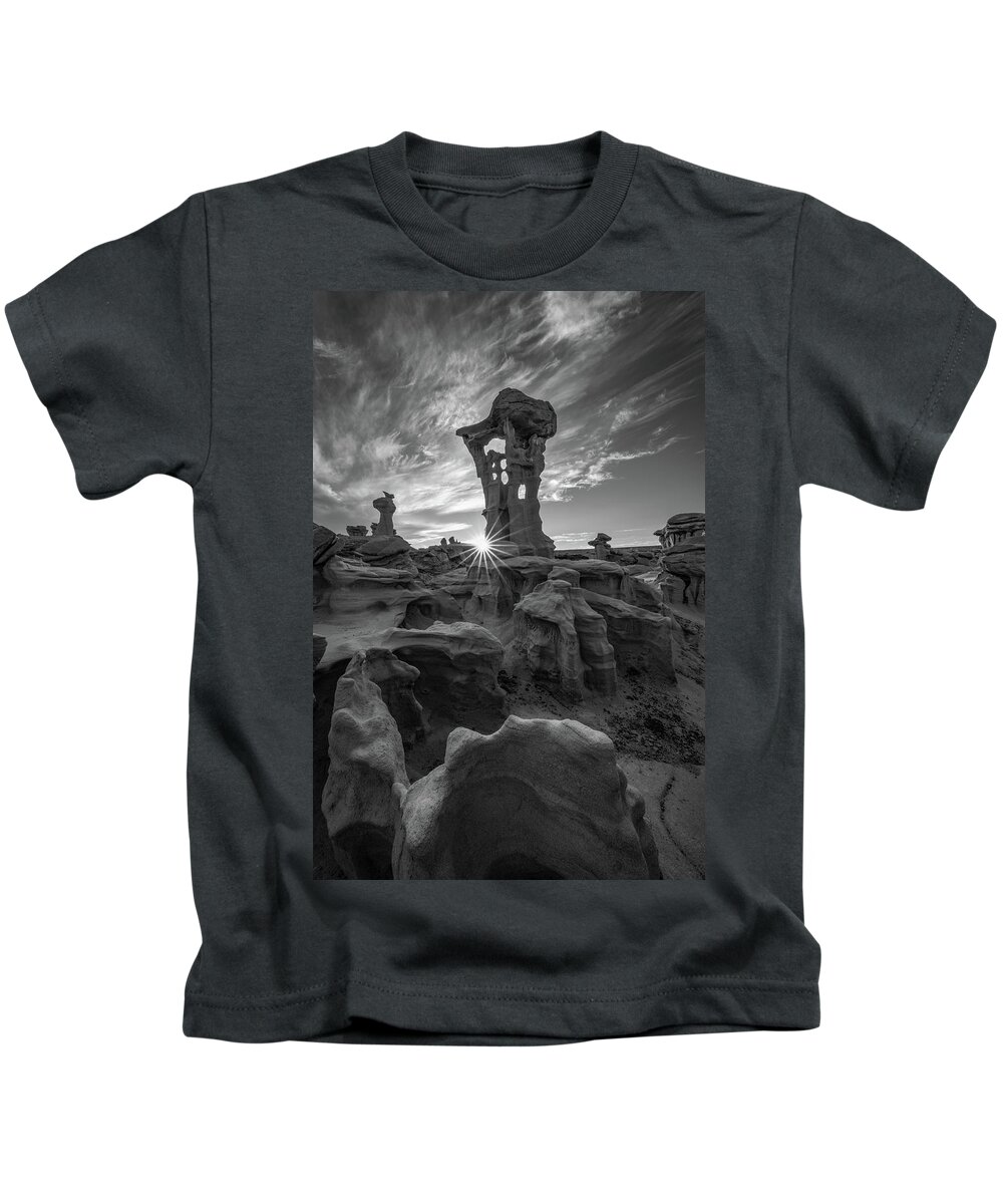 Alien Throne Sunburst Kids T-Shirt featuring the photograph Alien Throne Sunburst by George Buxbaum