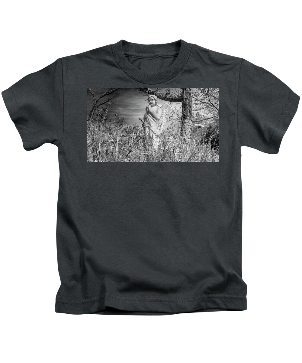 Angel Kids T-Shirt featuring the photograph Angel for Nature by Ivars Vilums