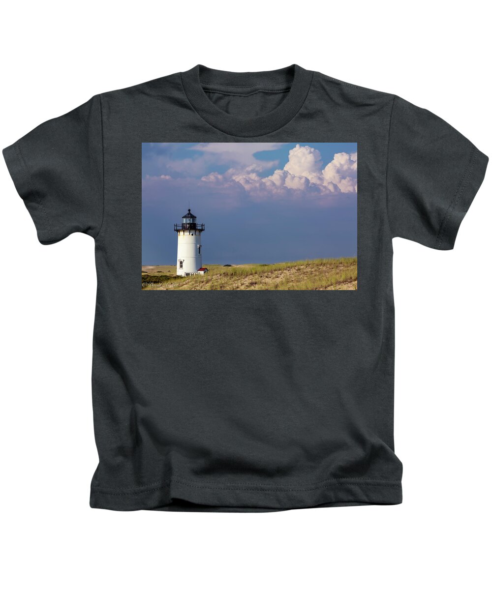 Lighthouse Kids T-Shirt featuring the photograph Approaching Storm by David Lee