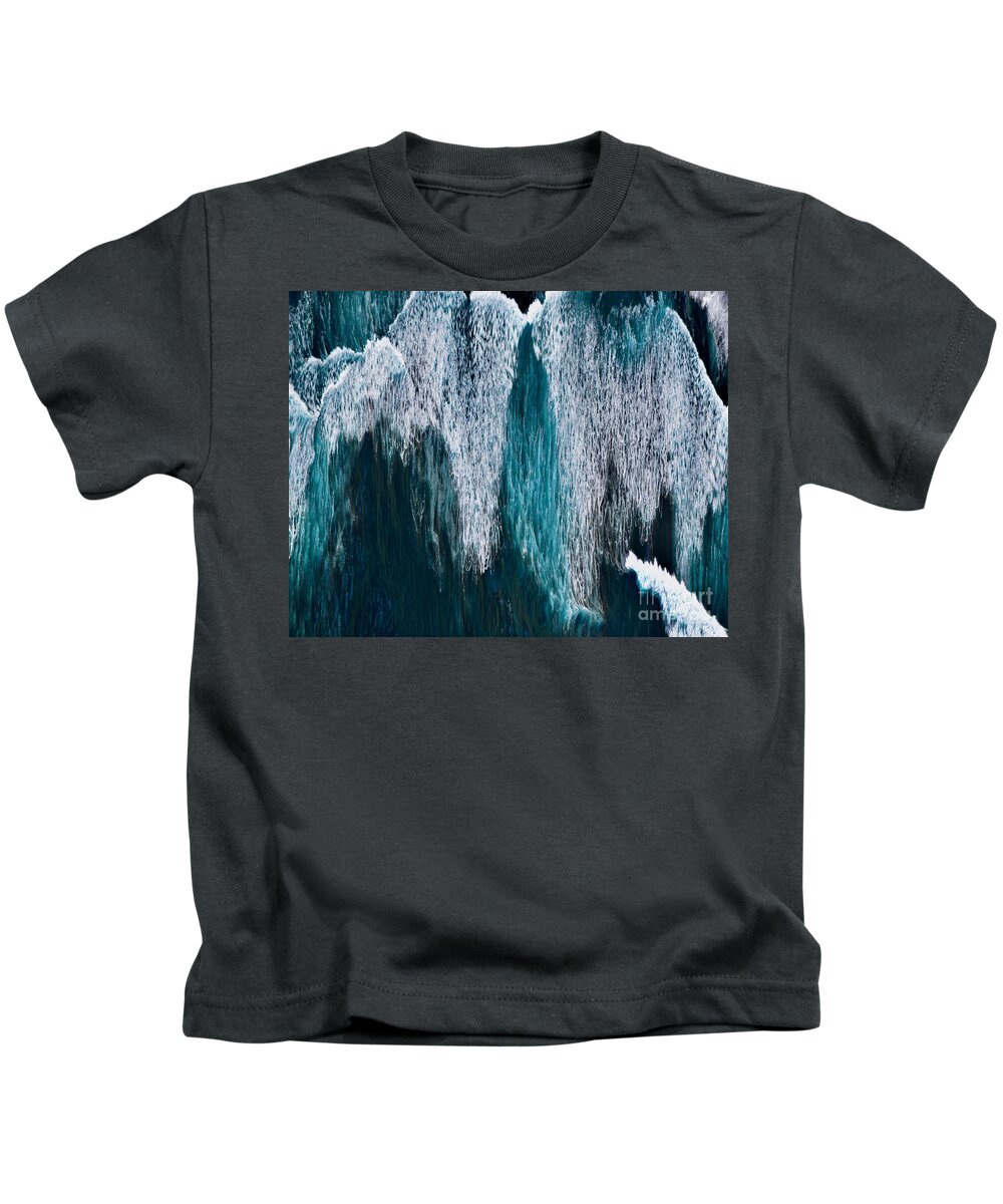Hawaii Kids T-Shirt featuring the photograph Archangel in an Ocean Wave by Debra Banks