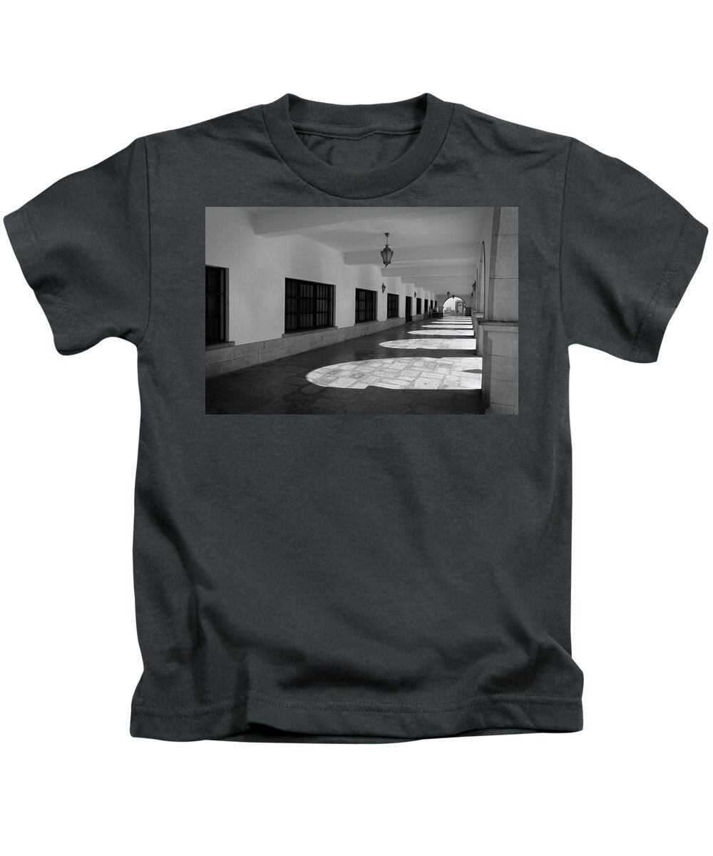 Portugal Kids T-Shirt featuring the photograph Arches of Tavira by Angelo DeVal