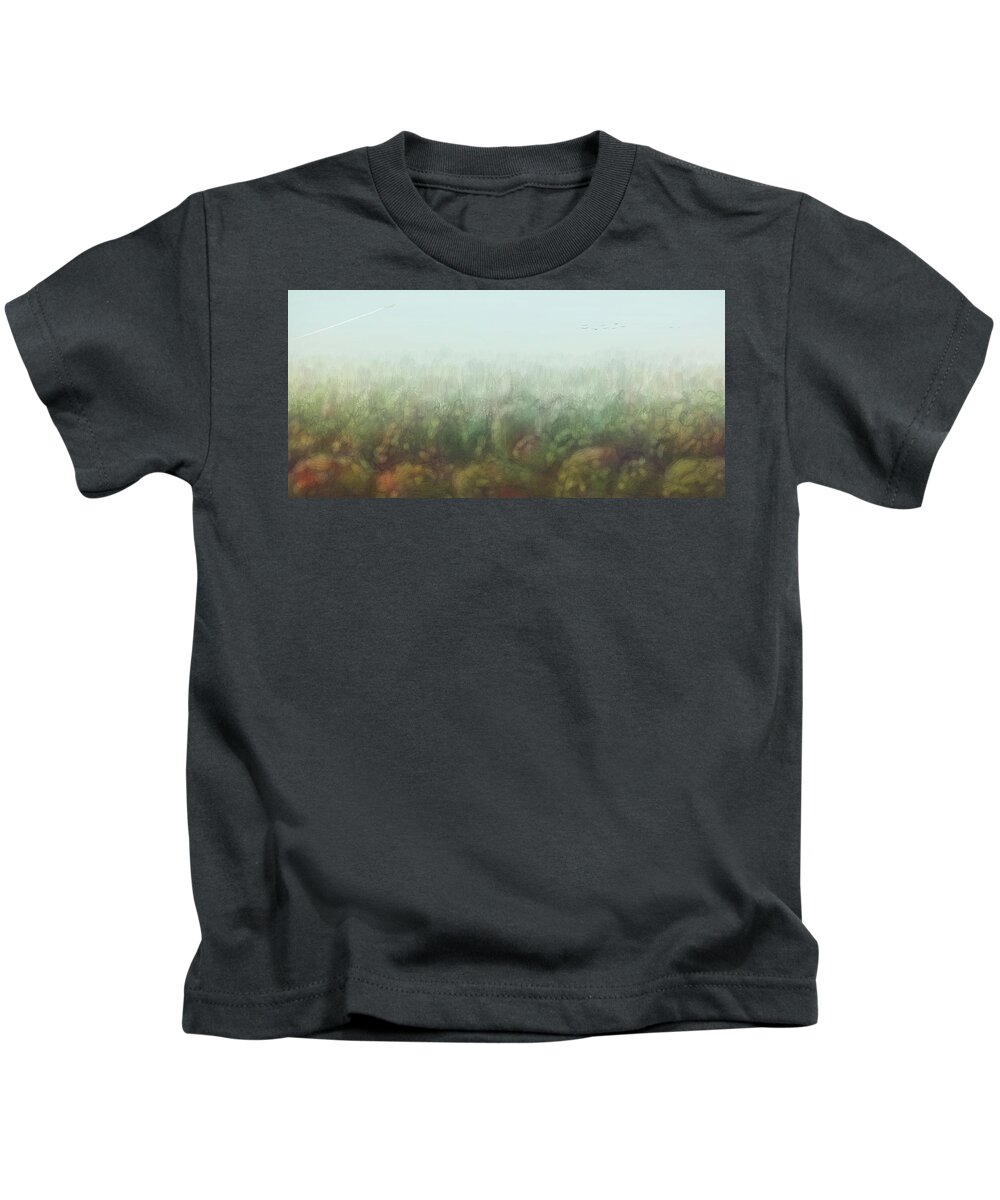 Nature Kids T-Shirt featuring the digital art Art - A Day in September by Matthias Zegveld