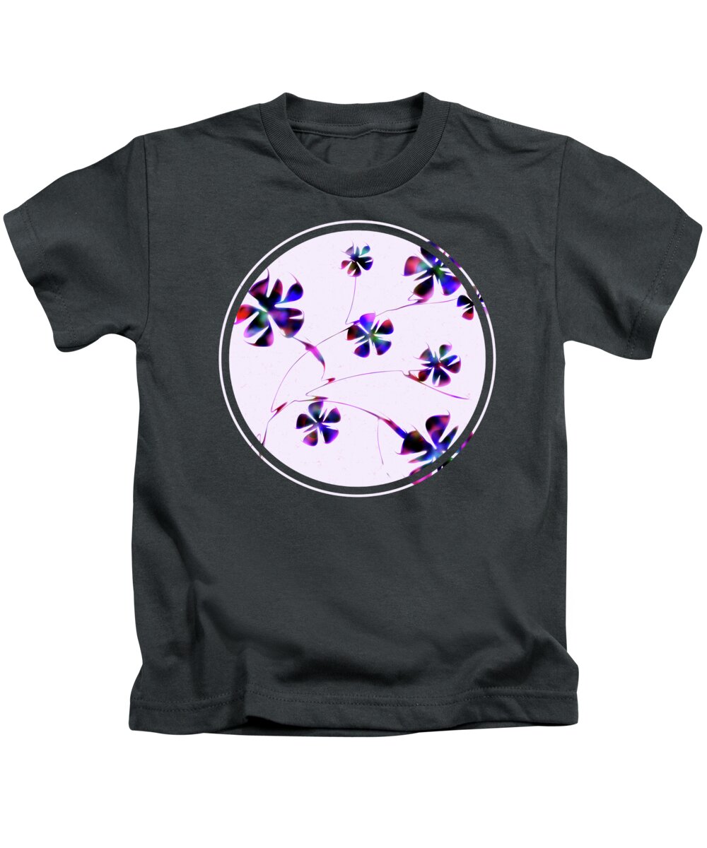 Abstract Kids T-Shirt featuring the digital art Dream Flowers by Anastasiya Malakhova