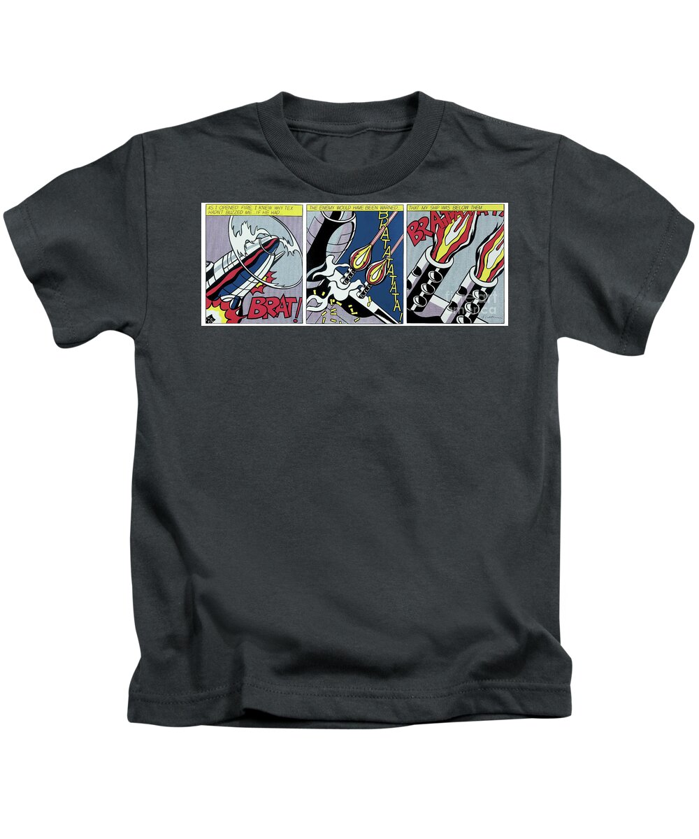 Roy Lichtenstein Kids T-Shirt featuring the photograph As I Opened Fire by Doc Braham