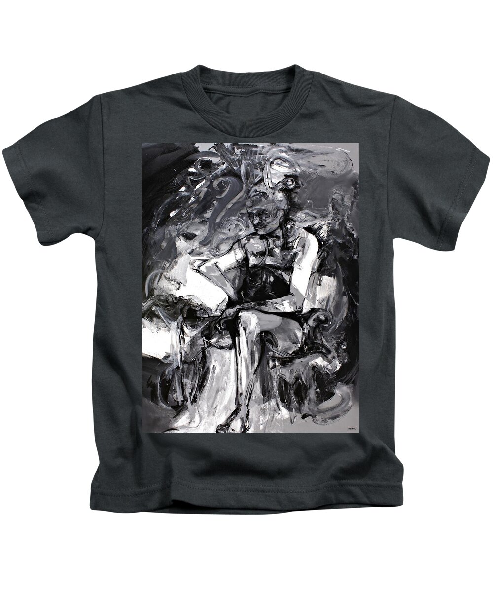 Astral Kids T-Shirt featuring the painting Astral Agent for Multidimensional Travel by Jeff Klena