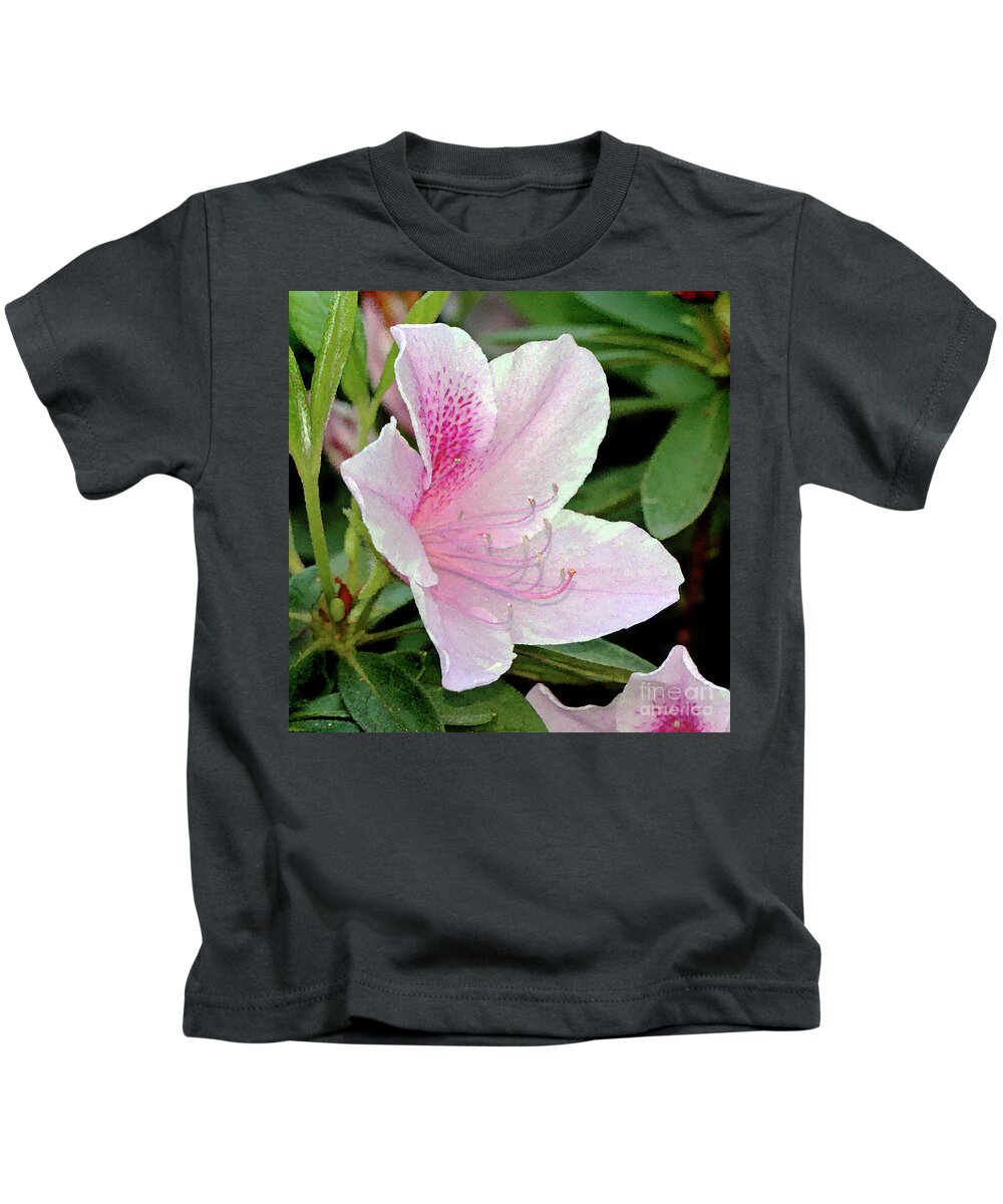 Azalea; Rhododendron; Flower; Augusta; Augusta National; Georgia; Pink; The Masters; Kids T-Shirt featuring the photograph Augusta Azalea by Tina Uihlein