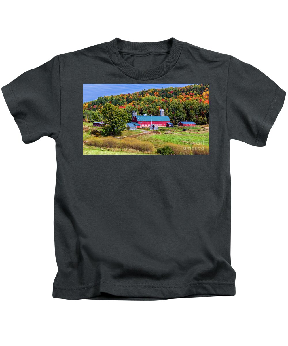 Autumn Kids T-Shirt featuring the photograph Autumn in Barnet Vermont by Scenic Vermont Photography