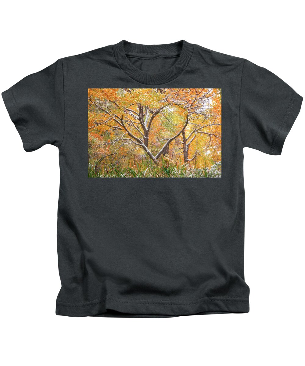 Fall Kids T-Shirt featuring the photograph Autumn Love by Darren White