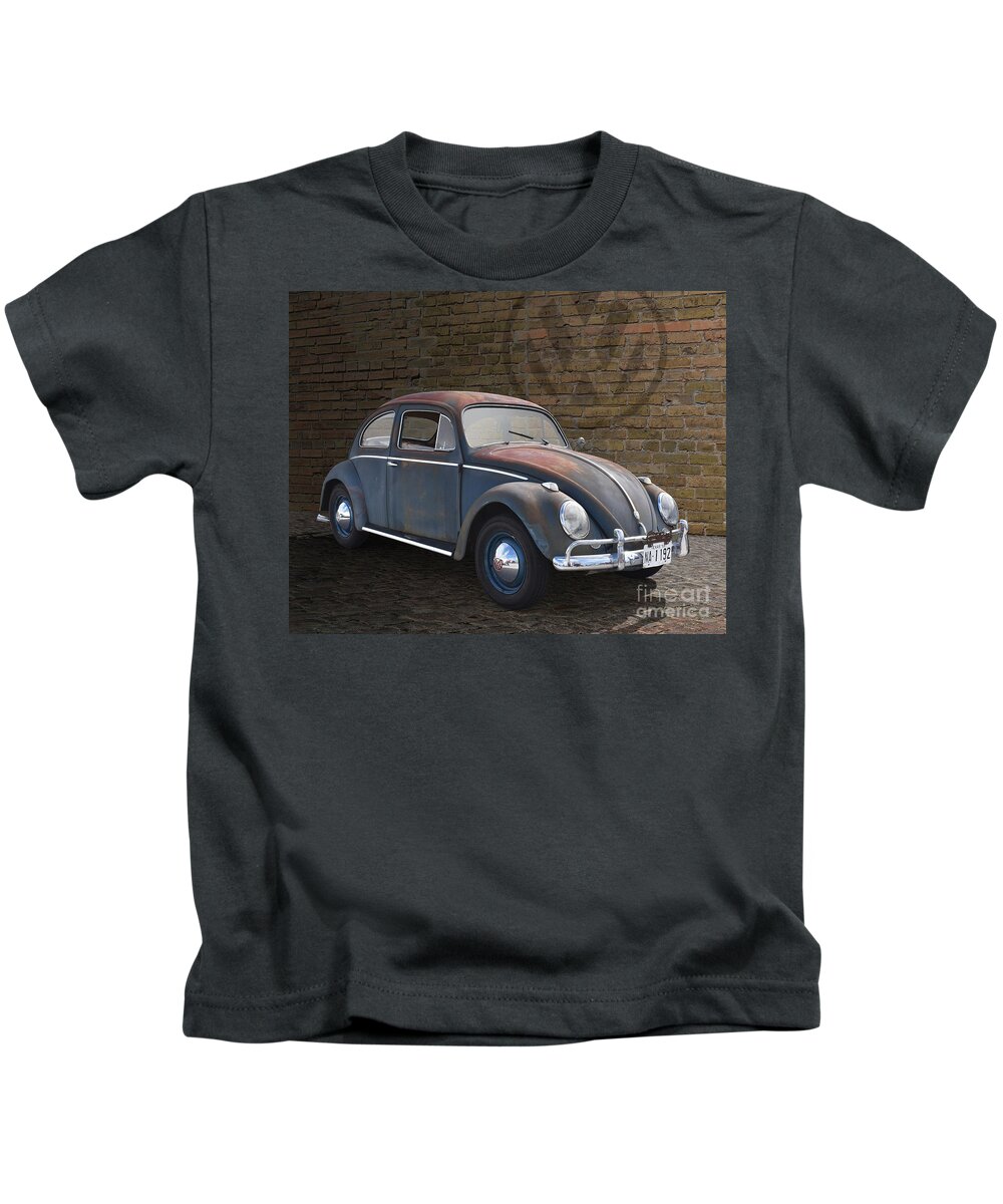 Back Alley Kids T-Shirt featuring the photograph Back Alley Beetle by Ron Long