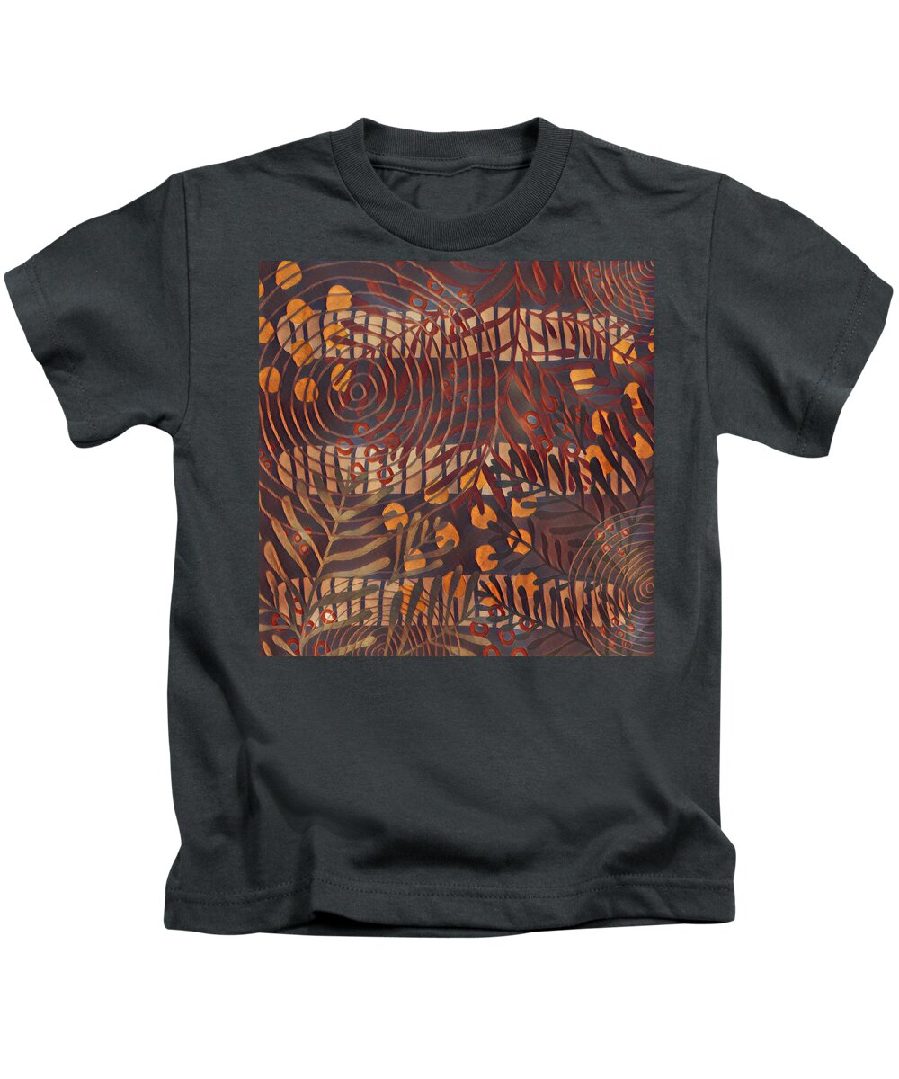 Earthtones Kids T-Shirt featuring the digital art Back to Nature by Bonnie Bruno