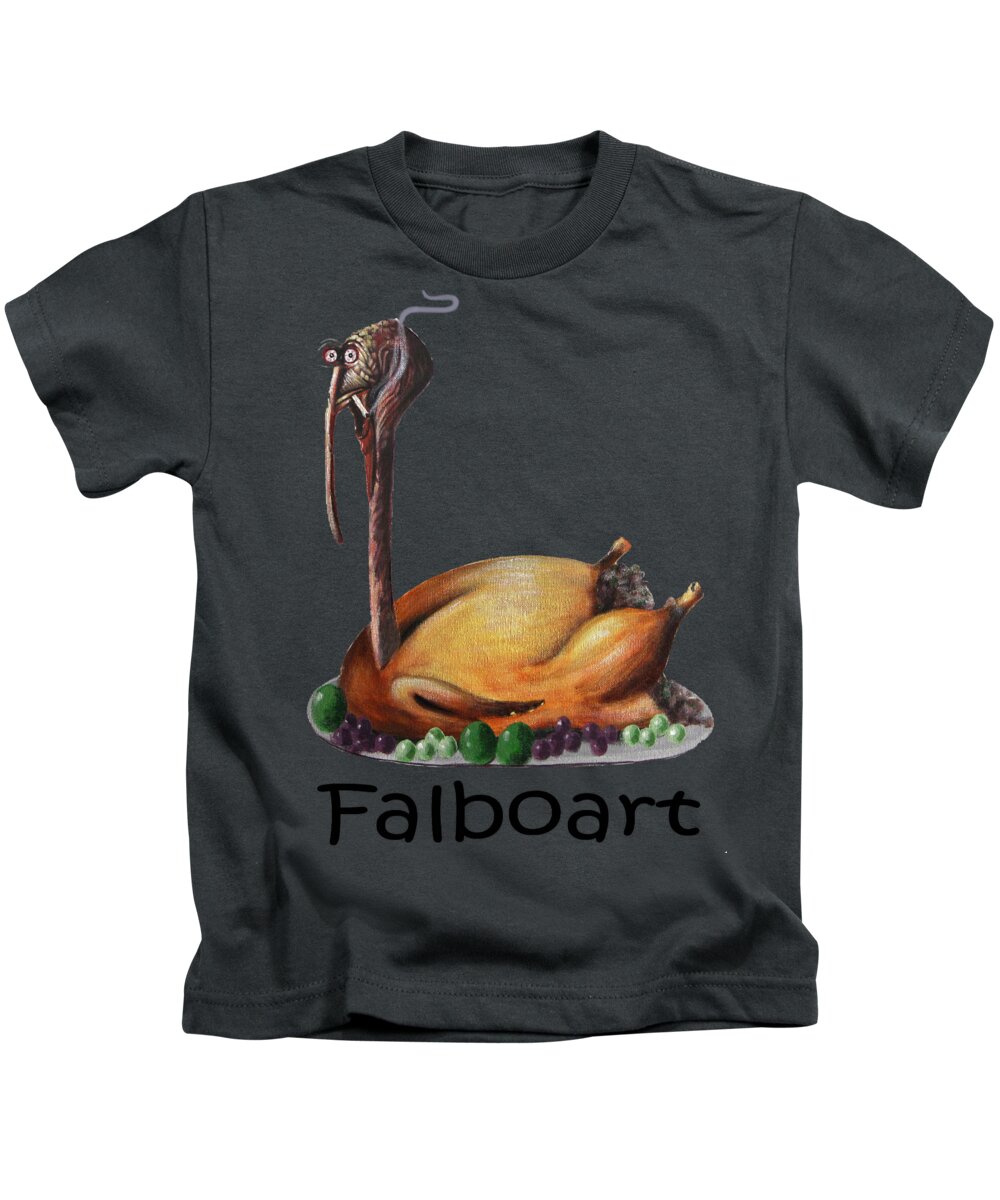  Baked Turkey T-shirt Kids T-Shirt featuring the tapestry - textile Baked Turkey T-Shirt by Anthony Falbo