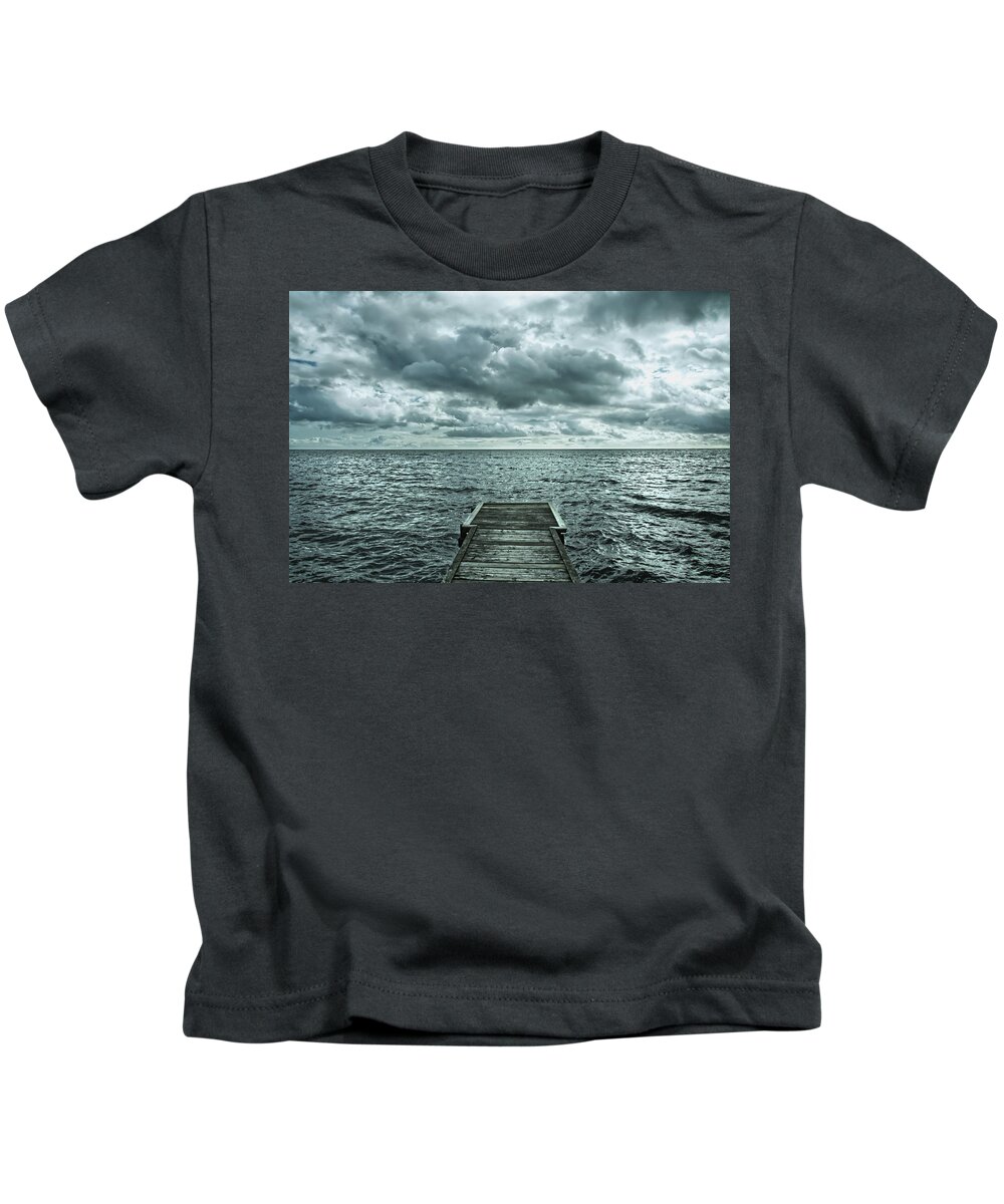 Kapelleudden Kids T-Shirt featuring the photograph Baltic Sea from Kapelleudden by Elaine Berger