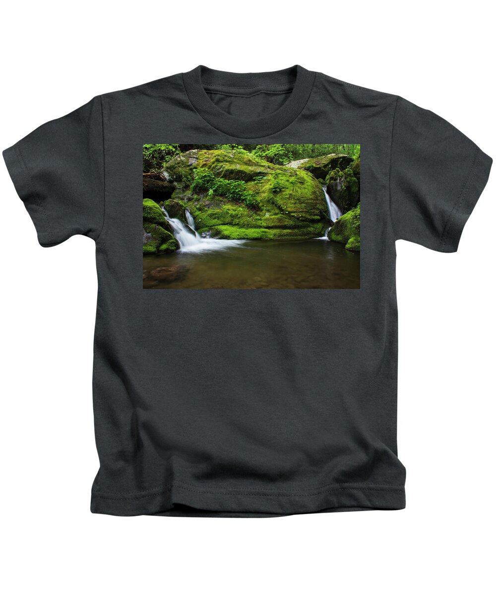 Great Smoky Mountains National Park Kids T-Shirt featuring the photograph Below 1000 Drips 2 by Melissa Southern