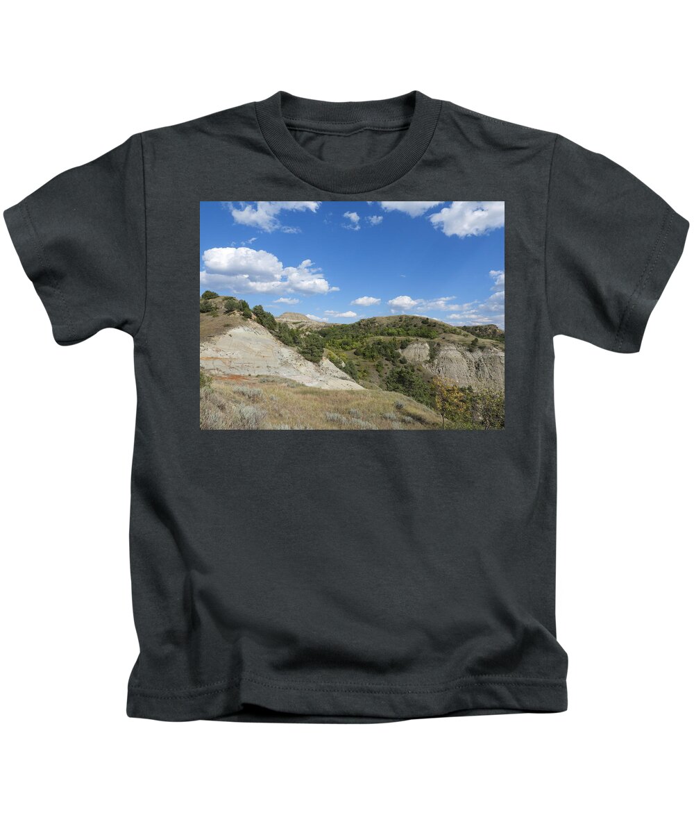 Clay Buttes Kids T-Shirt featuring the photograph Below Flat Top Butte by Amanda R Wright