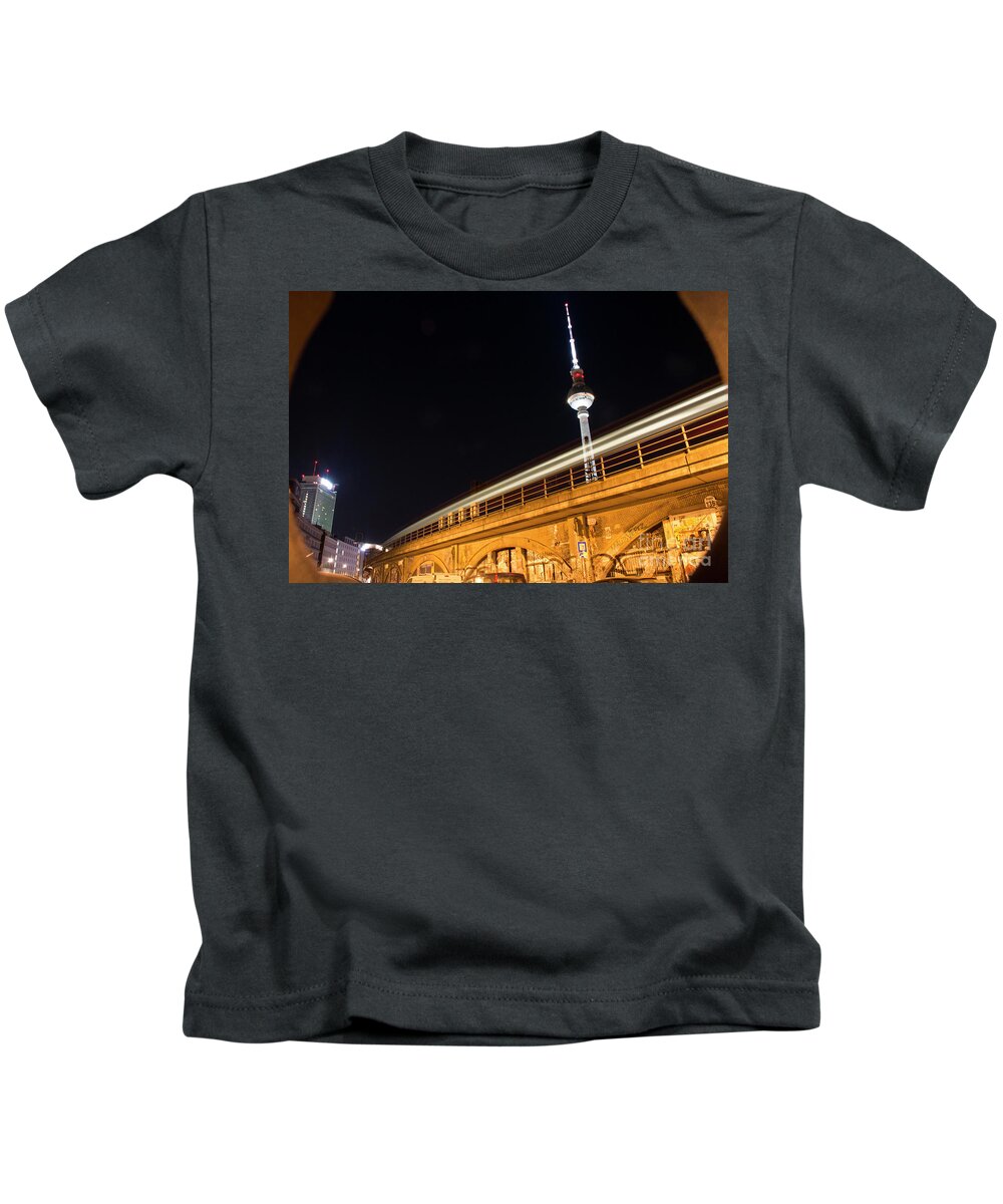 Berlin Kids T-Shirt featuring the photograph Berlin by night by Yavor Mihaylov