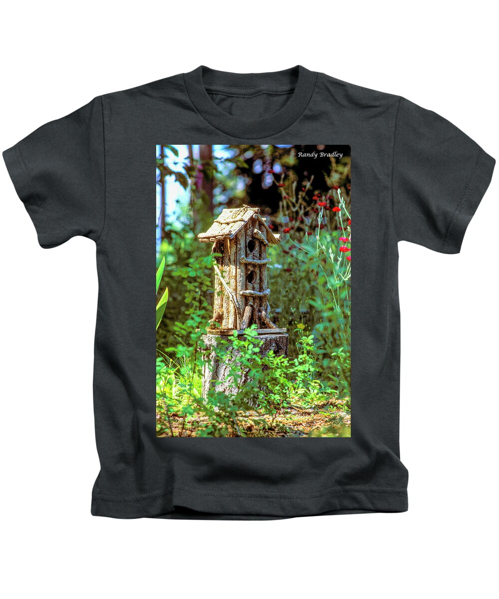 Cabin Kids T-Shirt featuring the photograph Bird Cabin by Randy Bradley
