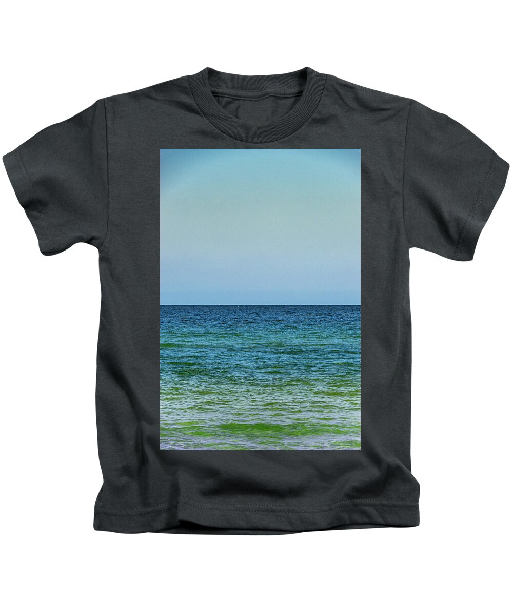 Florida Kids T-Shirt featuring the photograph Blue Sea by Marian Tagliarino