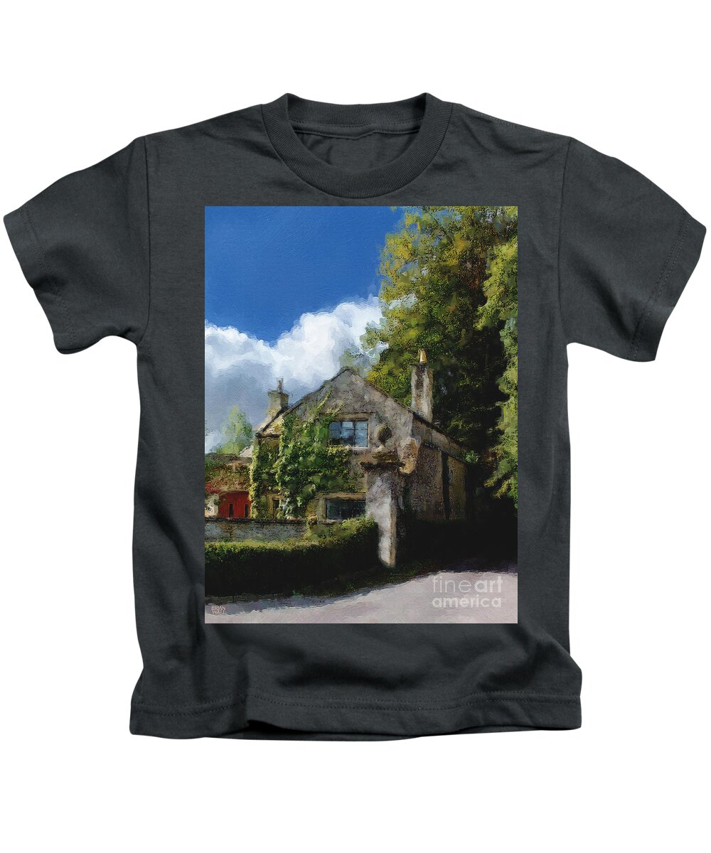 Bourton-on-the-water Kids T-Shirt featuring the photograph Bourton House No. 2 by Brian Watt