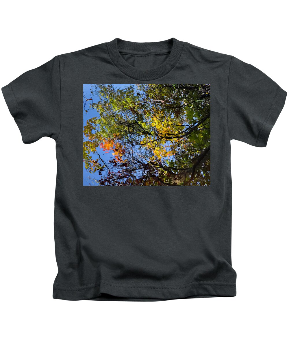 Boyden Kids T-Shirt featuring the photograph Boyden XV Autumn Reflection Color by David Gordon