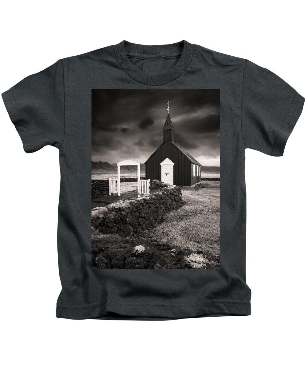 Budir Kids T-Shirt featuring the photograph Budir Church by Peter Boehringer