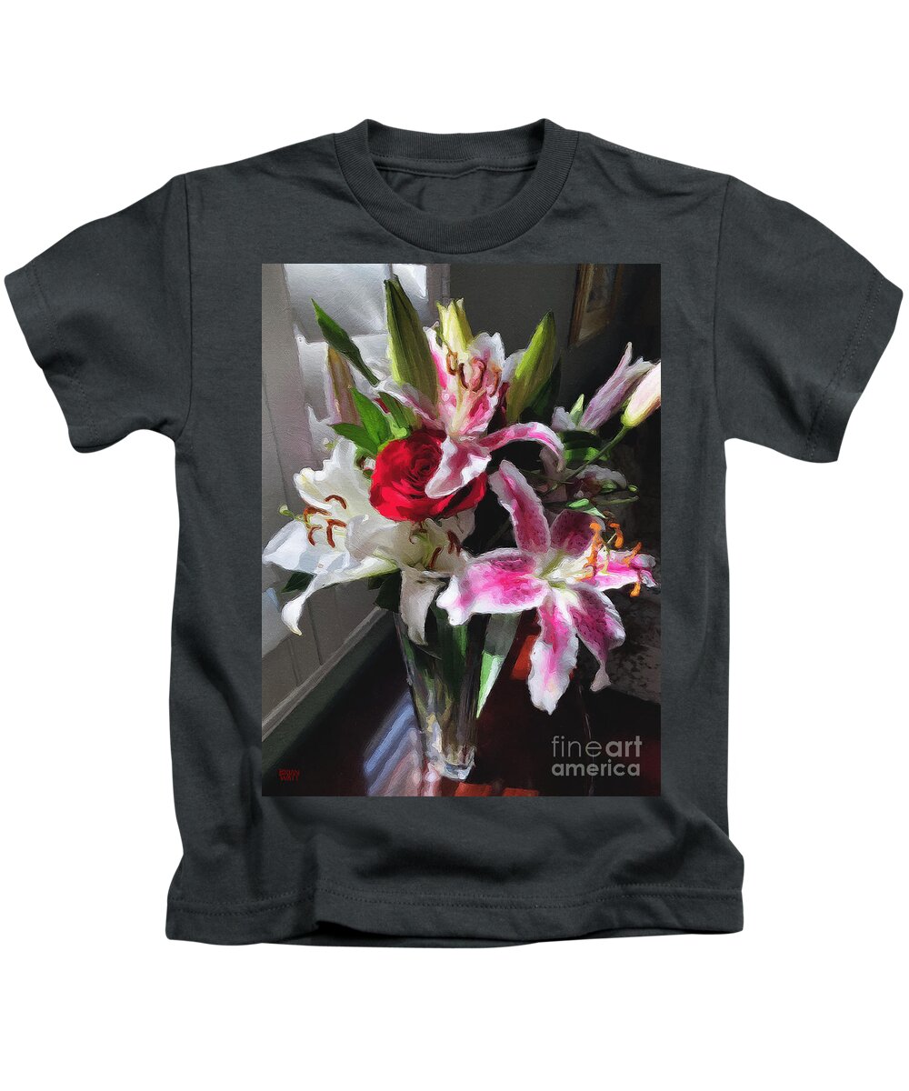 Flowers Kids T-Shirt featuring the photograph Bursting Forth by Brian Watt