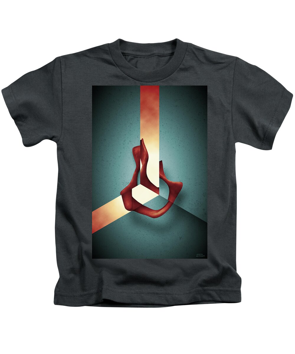 Graphic Kids T-Shirt featuring the photograph Cacoethes v by Joseph Westrupp