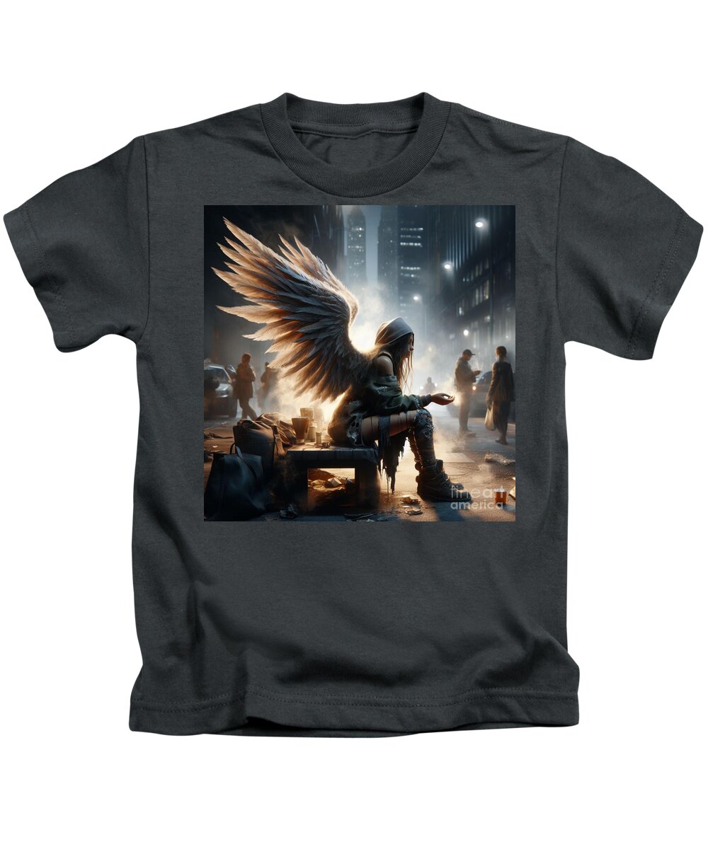 Wings Kids T-Shirt featuring the photograph Calling All Angels 33 by Bob Christopher