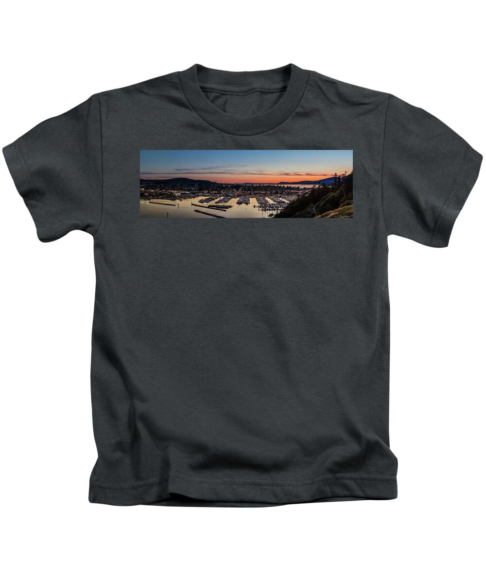 Cap Sante Kids T-Shirt featuring the photograph Cap Sante Sunset by Michael Rauwolf