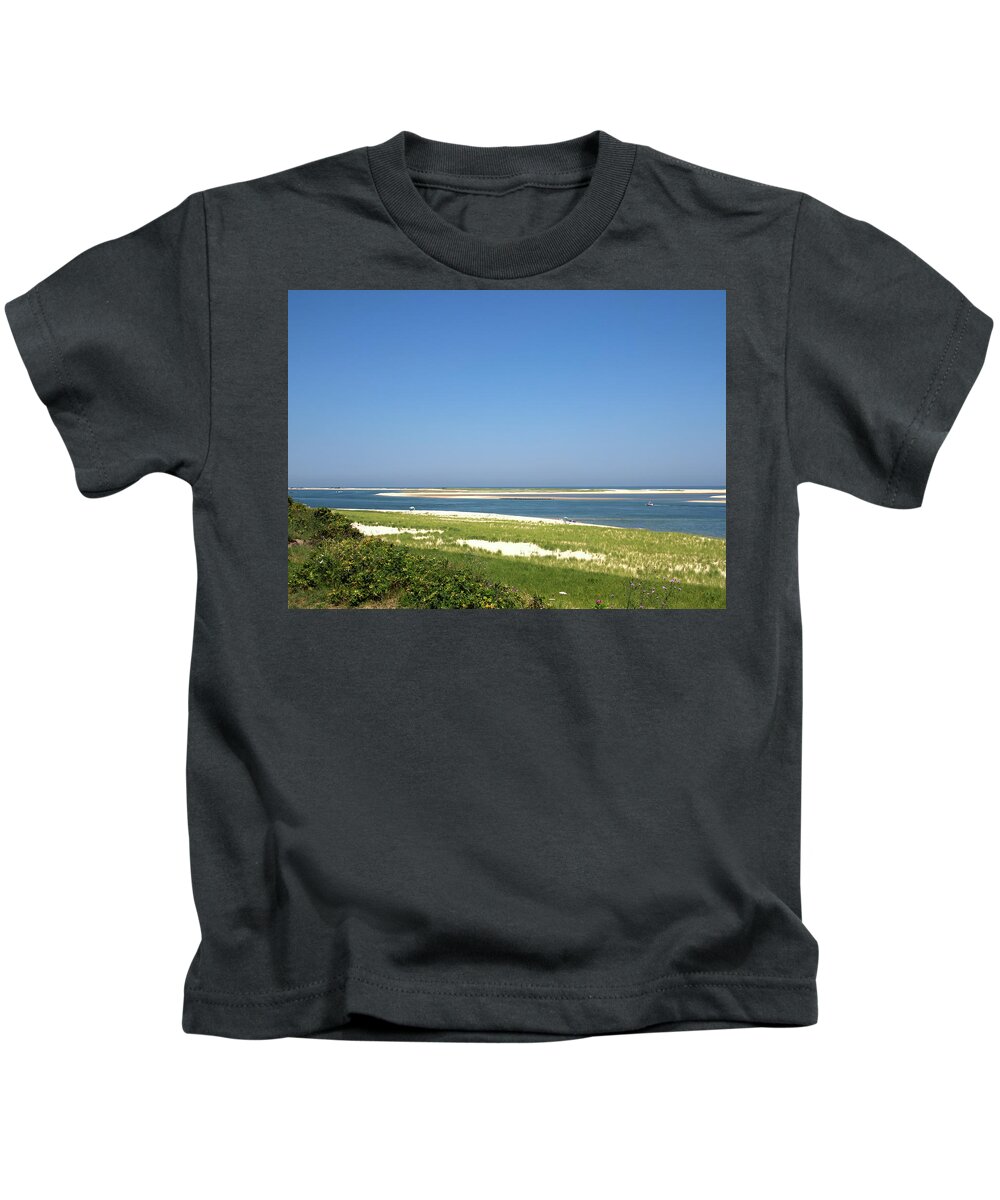 Cape Cod Kids T-Shirt featuring the photograph Cape Cod Chatham Beach by Flinn Hackett