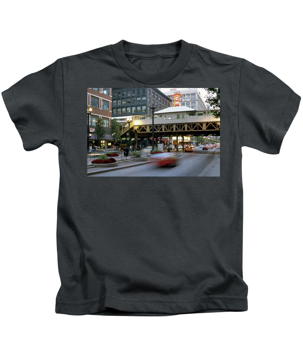 Chicago Kids T-Shirt featuring the photograph Chicago Life 5 by Mike McGlothlen
