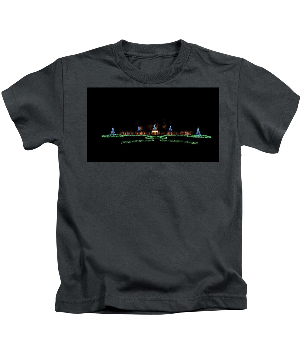 Christmas Tree Kids T-Shirt featuring the photograph Christmas Tree Lights by Louis Dallara